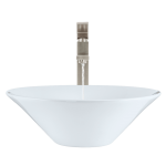 V220-White Porcelain Vessel Sink