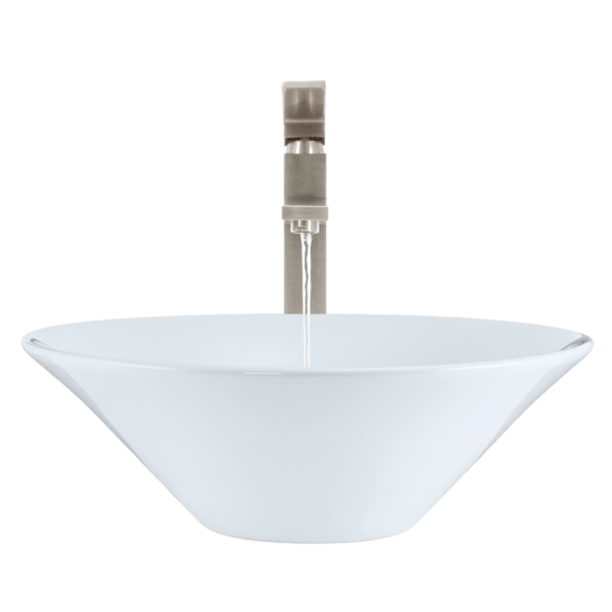 V220-White Porcelain Vessel Sink
