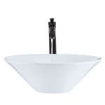 V220-White Porcelain Vessel Sink
