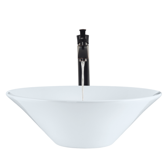 V220-White Porcelain Vessel Sink