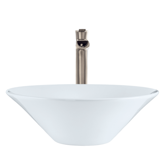V220-White Porcelain Vessel Sink