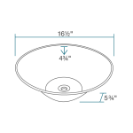 V220-White Porcelain Vessel Sink