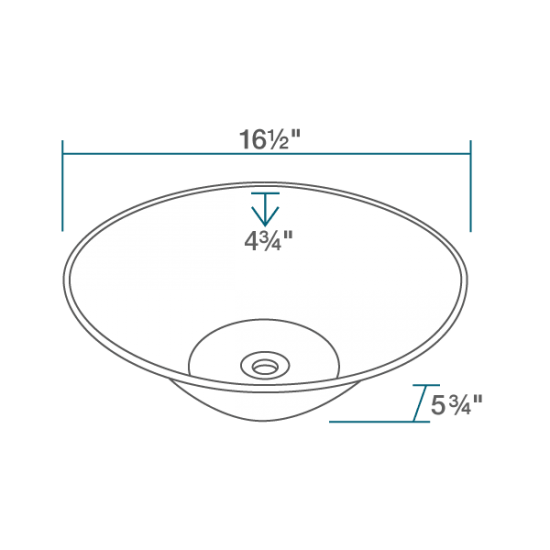 V220-White Porcelain Vessel Sink