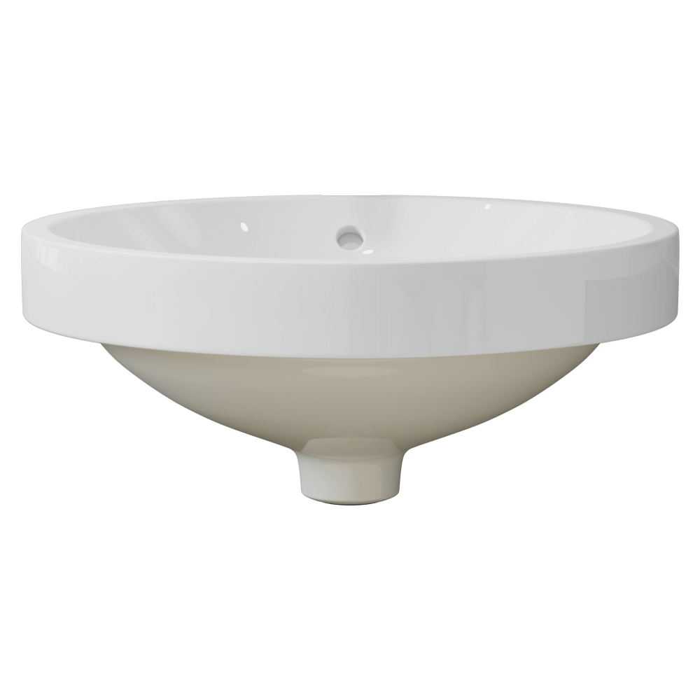 V22182-White Porcelain Drop-In Sink