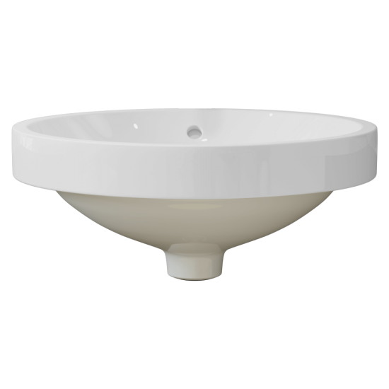 V22182-White Porcelain Drop-In Sink