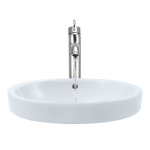 V22182-White Porcelain Drop-In Sink