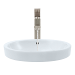 V22182-White Porcelain Drop-In Sink