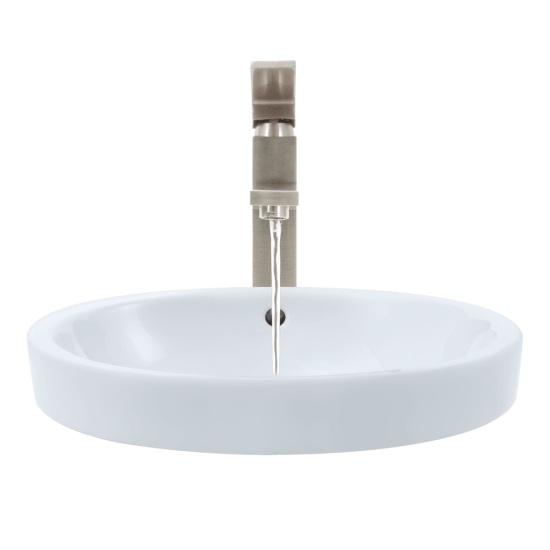 V22182-White Porcelain Drop-In Sink
