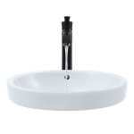V22182-White Porcelain Drop-In Sink