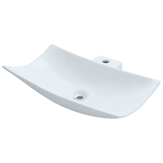 V240-White Porcelain Vessel Sink