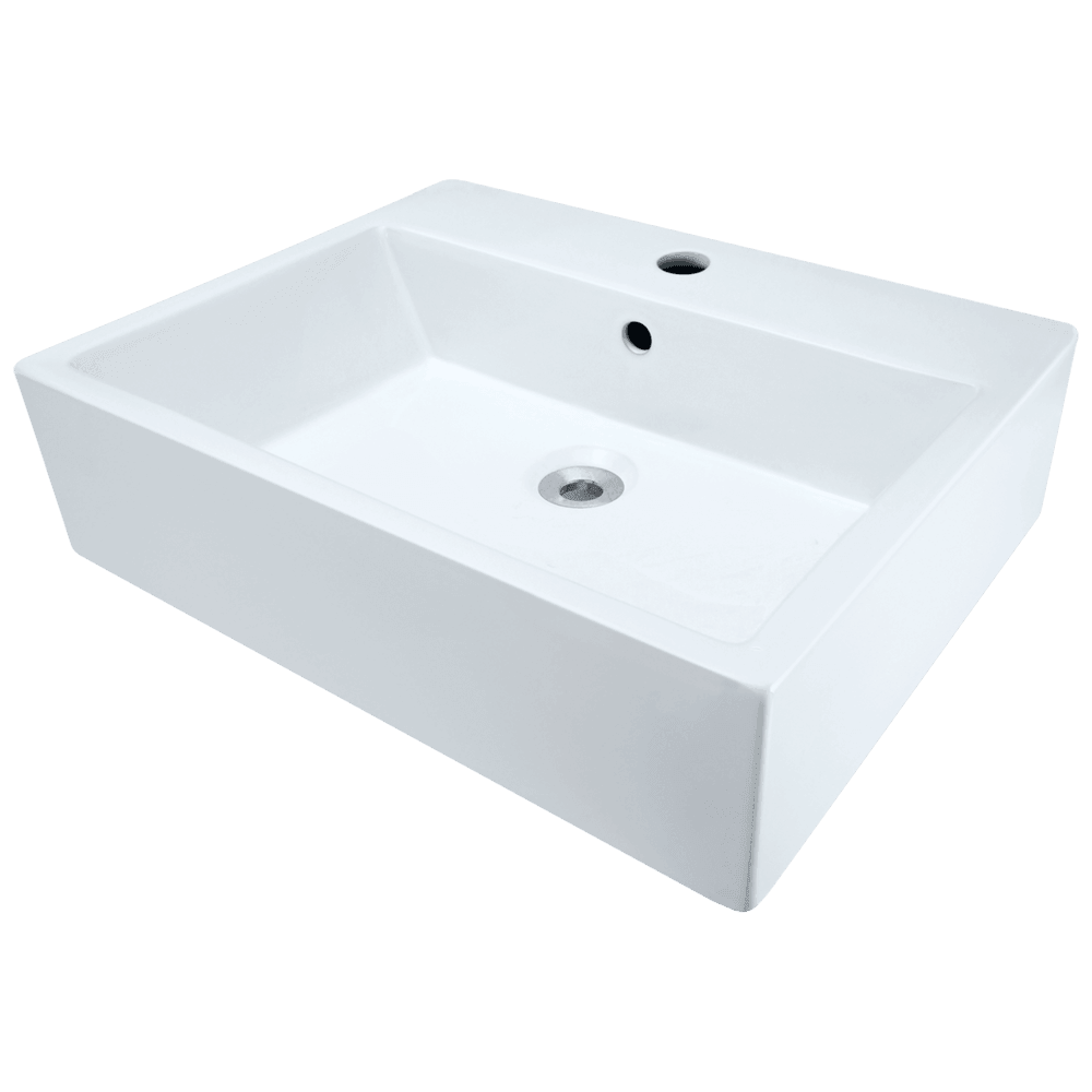 V2502-White Porcelain Vessel Sink