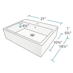 V2502-White Porcelain Vessel Sink