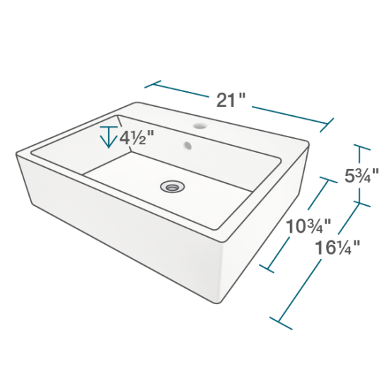 V2502-White Porcelain Vessel Sink