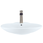 V260-White Porcelain Vessel Sink