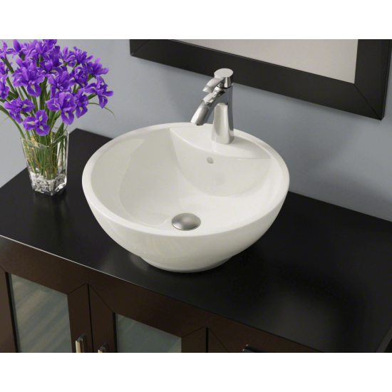 V2702-Bisque Porcelain Vessel Sink