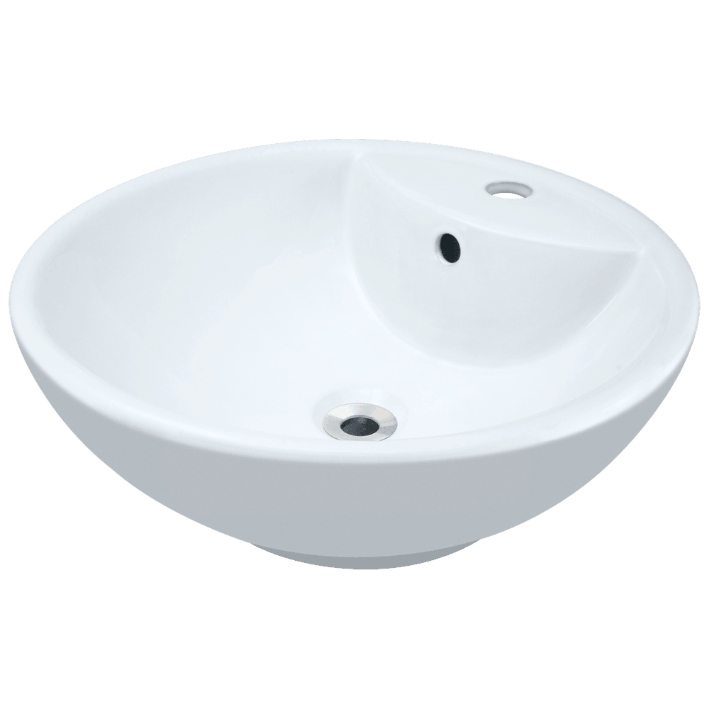 V2702-White Porcelain Vessel Sink