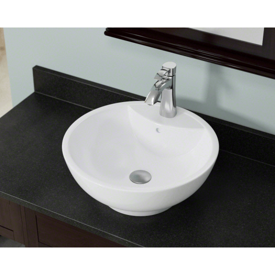 V2702-White Porcelain Vessel Sink