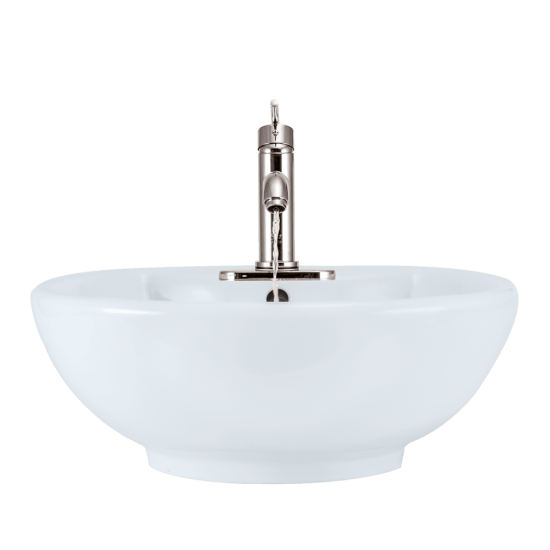 V2702-White Porcelain Vessel Sink