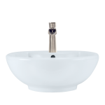 V2702-White Porcelain Vessel Sink