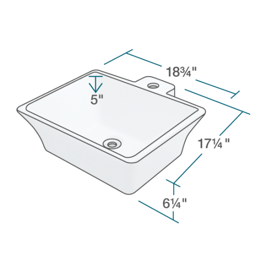 V290-White Vessel Porcelain Sink