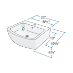 V300-Bisque Vessel Porcelain Sink