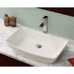 V350-Bisque Porcelain Vessel Sink