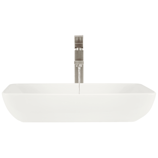 V350-Bisque Porcelain Vessel Sink