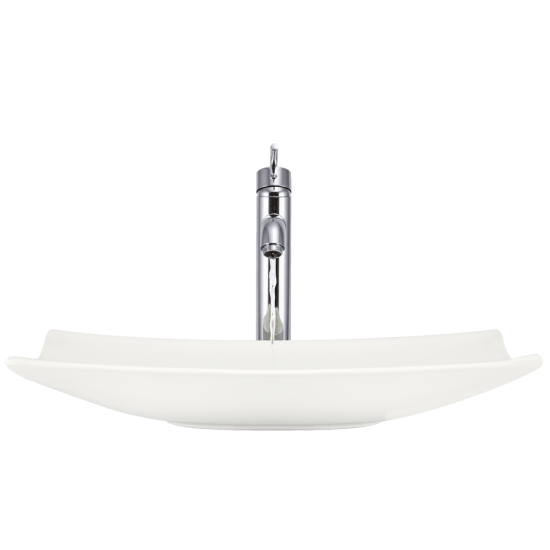 V360-Bisque Porcelain Vessel Sink