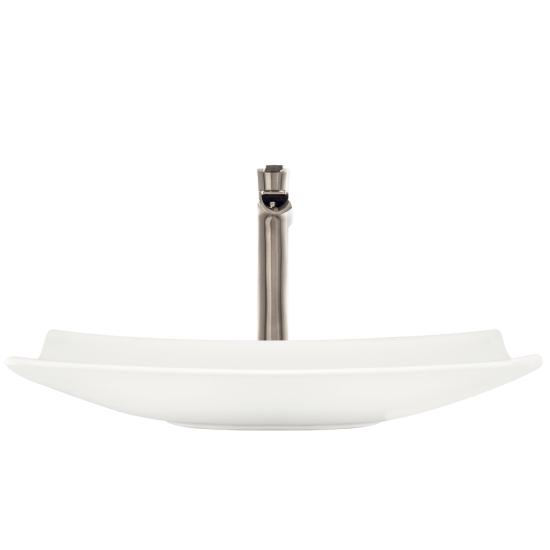 V360-Bisque Porcelain Vessel Sink