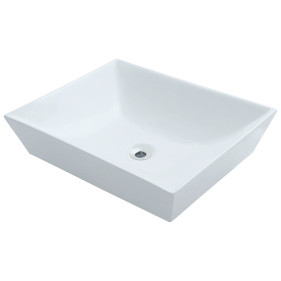 V370-White Porcelain Vessel Sink