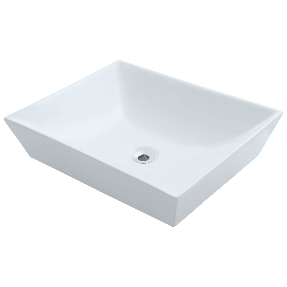 V370-White Porcelain Vessel Sink