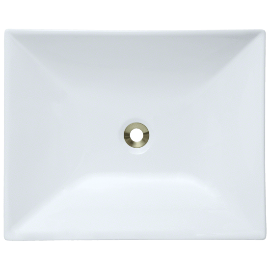 V370-White Porcelain Vessel Sink