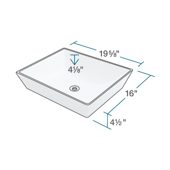 V370-White Porcelain Vessel Sink