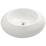 V90-Bisque Porcelain Sink