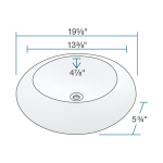 V90-Bisque Porcelain Sink