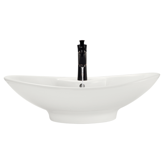 V2102-Bisque Porcelain Vessel Sink