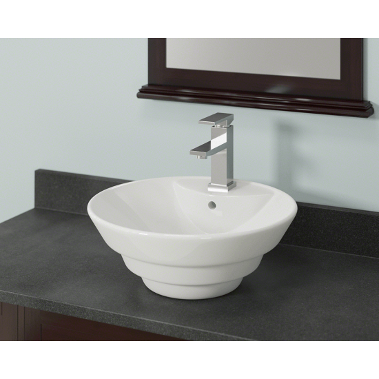 V2003-Bisque Porcelain Vessel Sink