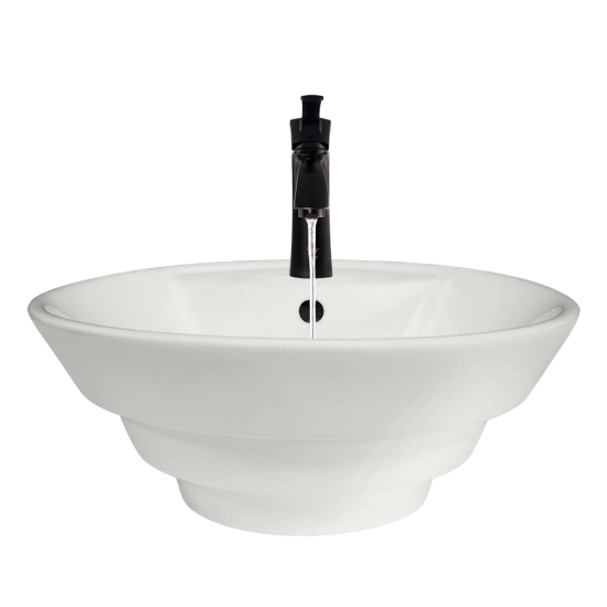 V2003-Bisque Porcelain Vessel Sink