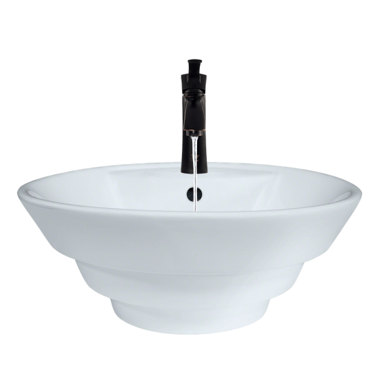 V2003-White Porcelain Vessel Sink