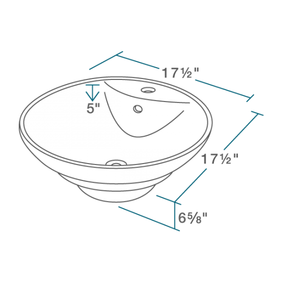 V2003-White Porcelain Vessel Sink