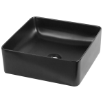 V420 Matte Black Porcelain Vessel Sink