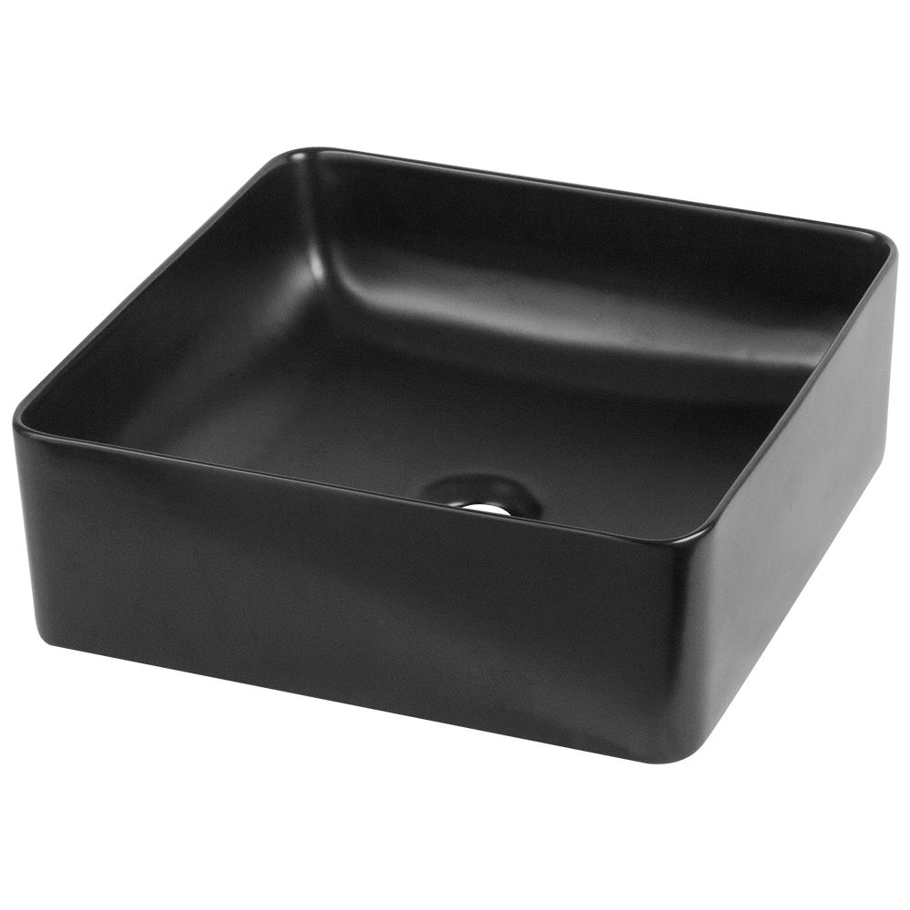 V420 Matte Black Porcelain Vessel Sink