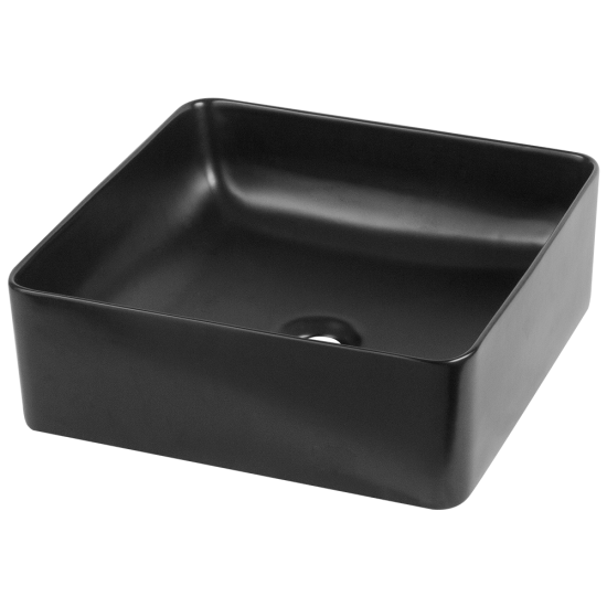 V420 Matte Black Porcelain Vessel Sink