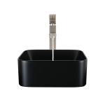 V420 Matte Black Porcelain Vessel Sink