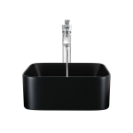 V420 Matte Black Porcelain Vessel Sink