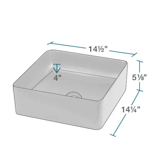 V420 Matte Black Porcelain Vessel Sink