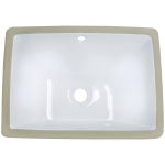 U1611-White Rectangular Porcelain Sink