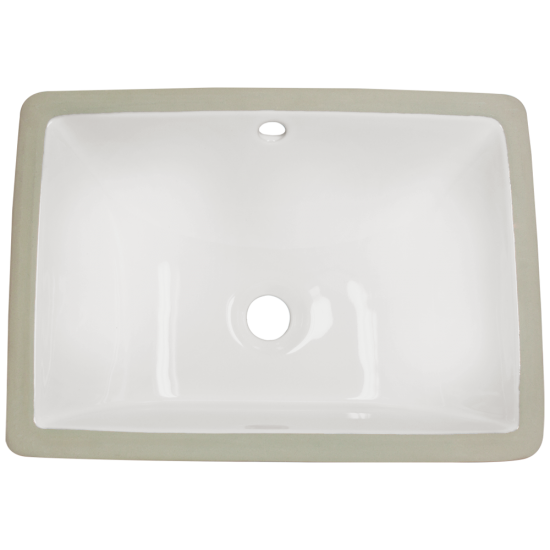 U1611-Bisque Rectangular Porcelain Sink