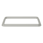 U1913B-SLG Rectangular Porcelain Sink with Gray SinkLink