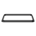 U1913BL-SLBL Rectangular Porcelain Sink with Black SinkLink